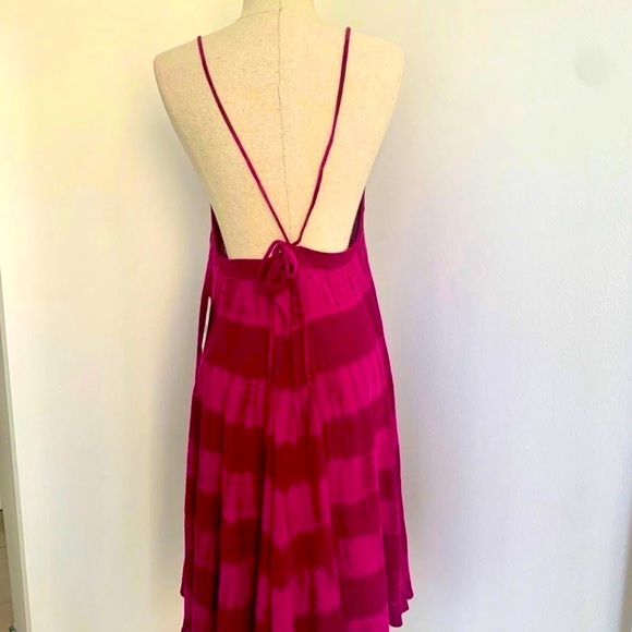 WOMENS We The Free People Women's Seashell Tie Dye Stripe Tunic Dress Size S - Picture 7 of 8